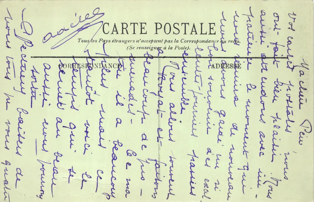 Royat — O Grand Hôtel — editor LL. n°29 - Verso