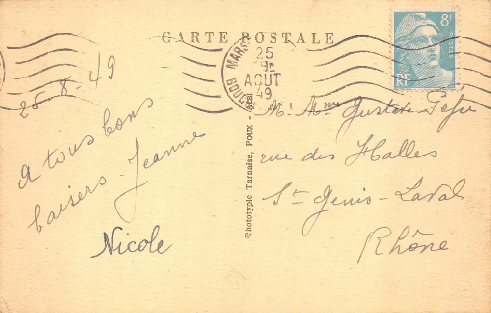 Marseille — Die Börse und der Platz — Verlag: Les Bouches-du-Rhône Illustrées, Nr. 32 - Rückseite