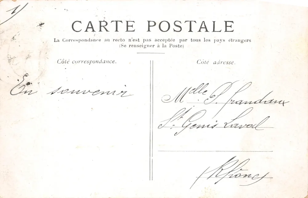 Versailles. — O Pátio do Norte. — Editora: POSTES - Verso