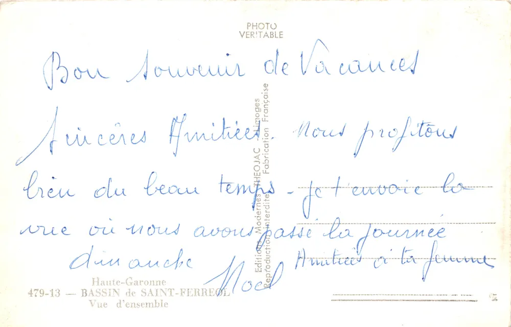Bassin de Saint-Ferreol — Überblick — Verlag Théojac - Rückseite