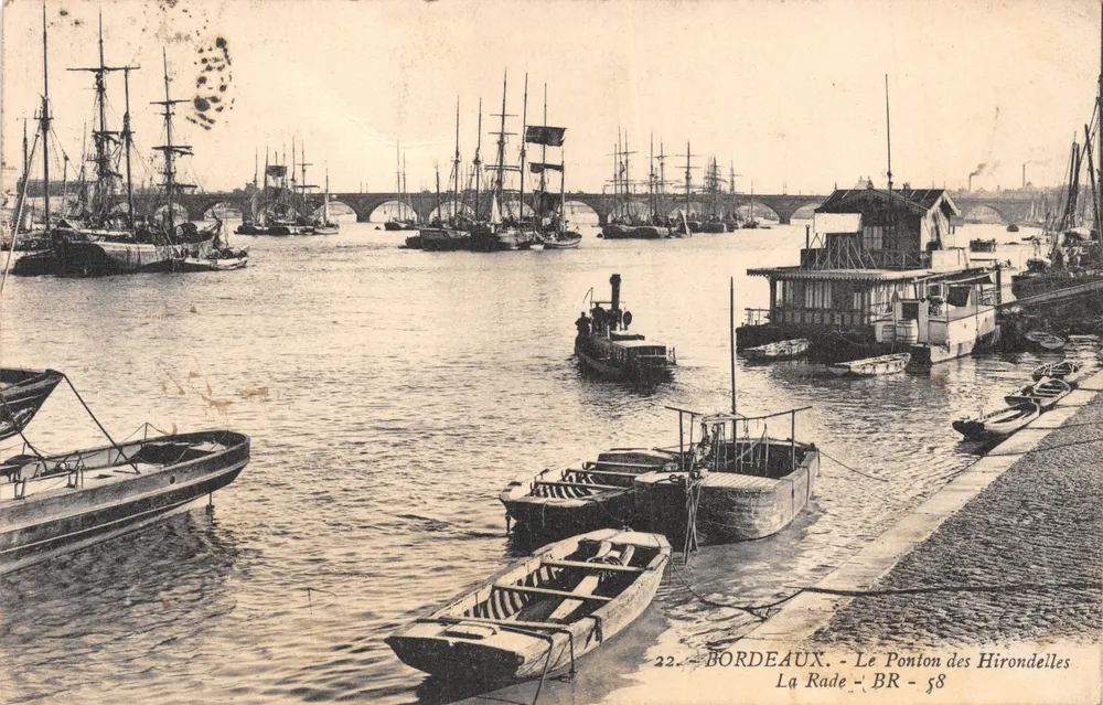 Bordeaux - Der Hafen - Die Hirondelles-Pier - BR - 58 - Vorderseite
