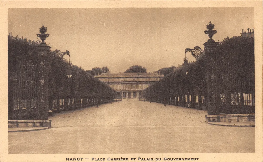 NANCY — Place Carrière und Palast des Regierung — Verleger nicht sichtbar - Vorderseite