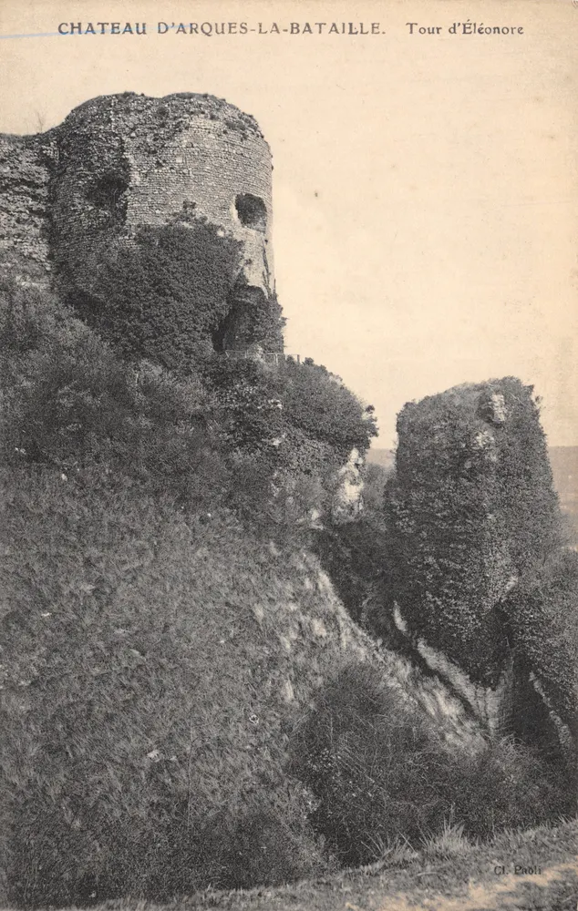 Château d'Arques-la-Bataille — Tour d'Éléonore — Éditeur Cl. Eholi - Recto