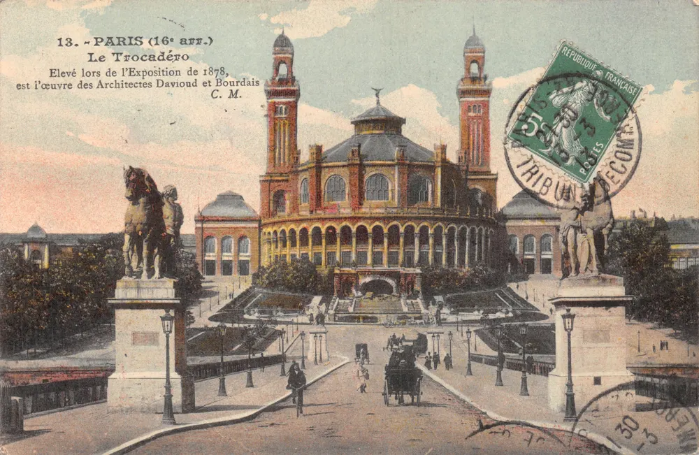 Paris (16. Arrondissement) — Das Trocadéro — C. M. (Verlag auf der Karte gedruckt) - Vorderseite