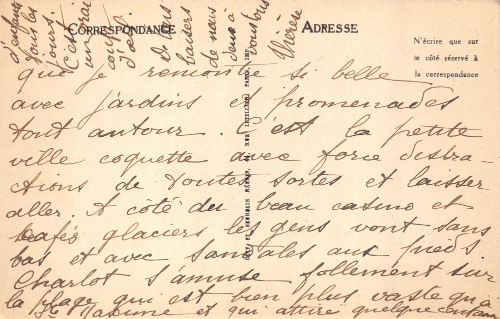 Arcachon — O Casino — editor LL - Verso