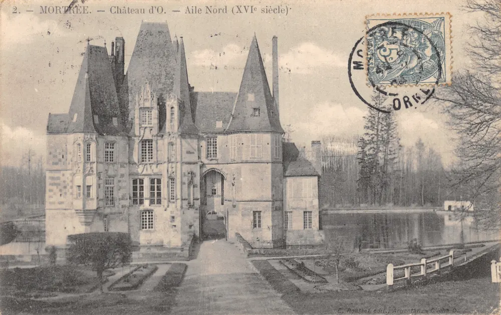Mortrée — Schloss O, Nordflügel (16. Jahrhundert) — Verlag E. Pynthoel, Argentan, Nr. 2 - Vorderseite