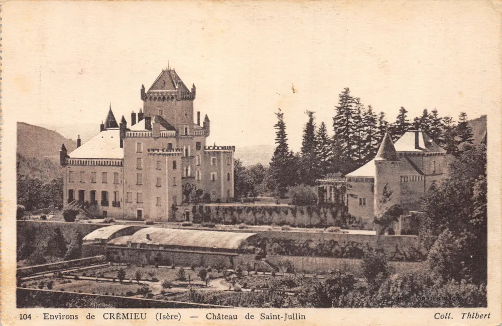 Umgebung von CRÉMIEU (Isère) — Schloss Saint-Jullin — Verleger: B. ZOMBIER WAGON - Vorderseite