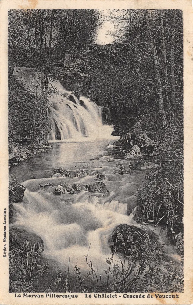 Le Morvan Pittoresque — Cascade de Vouceaux — Édition Montbrun-Lamalthe - Recto