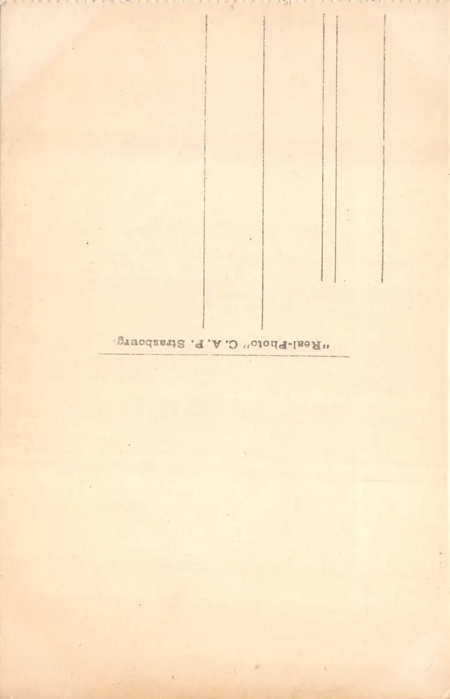 Cannes — Ansicht von der Croix des Gardes — C.A.P. Strasbourg - Rückseite