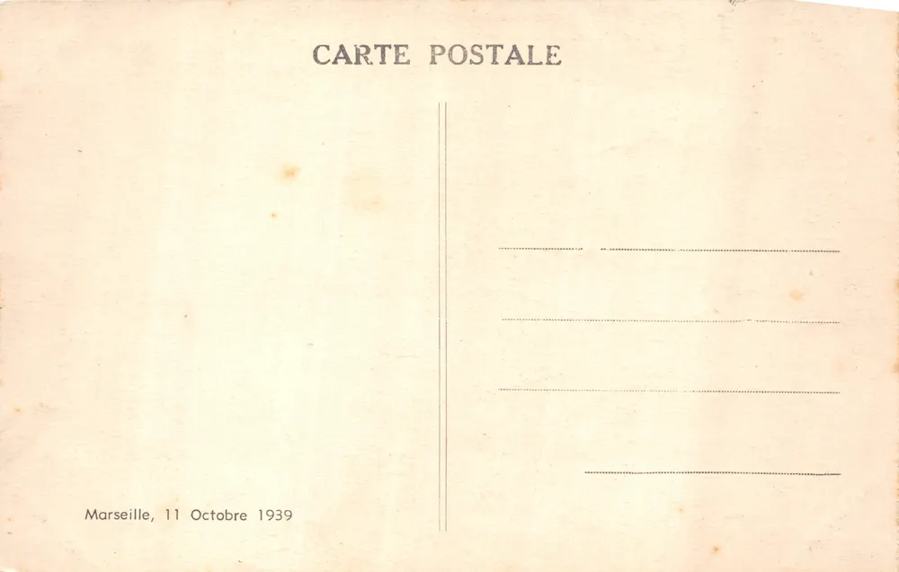 Marseille — Promenade de la Corniche - L'Anse de Maldonné — Verlag nicht sichtbar - Rückseite