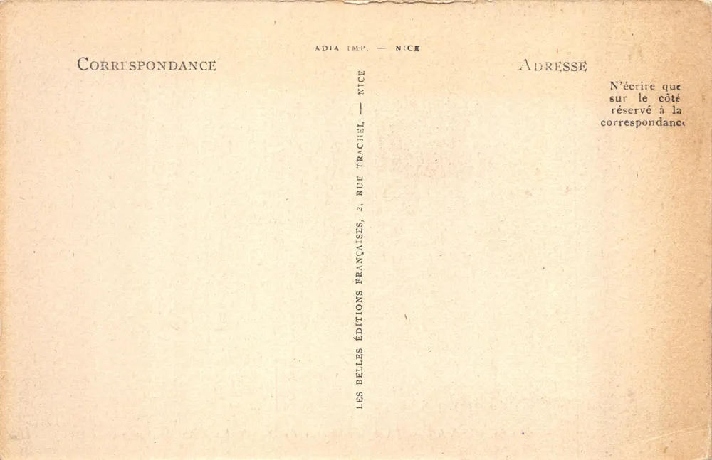 Gorges de Daluis — Das Gesicht der Frau — LL, Verlag LL, Nr. 5 - Rückseite
