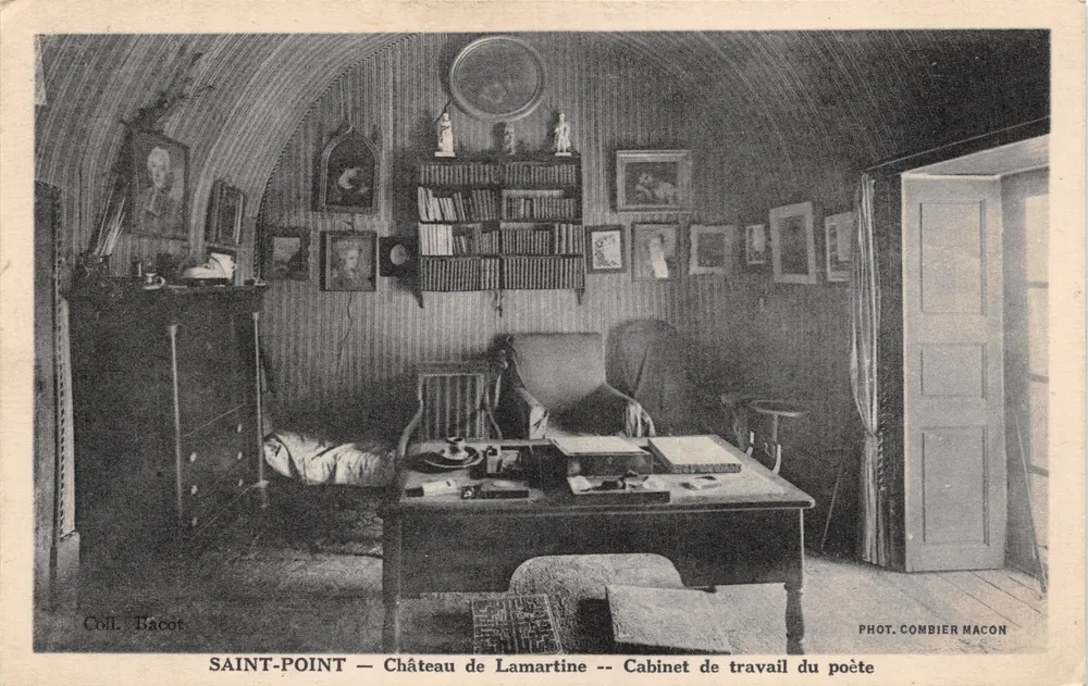 Saint-Point — Schloss Lamartine — Arbeitszimmer des Dichters - Vorderseite