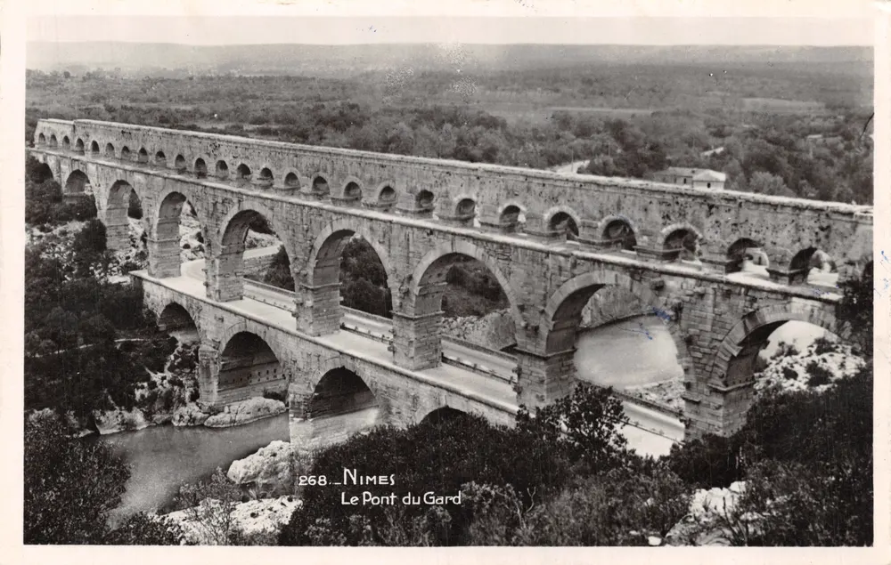 Nîmes — Der Pont du Gard — Ausgabe « LA CIGOGNE » n°268 - Vorderseite