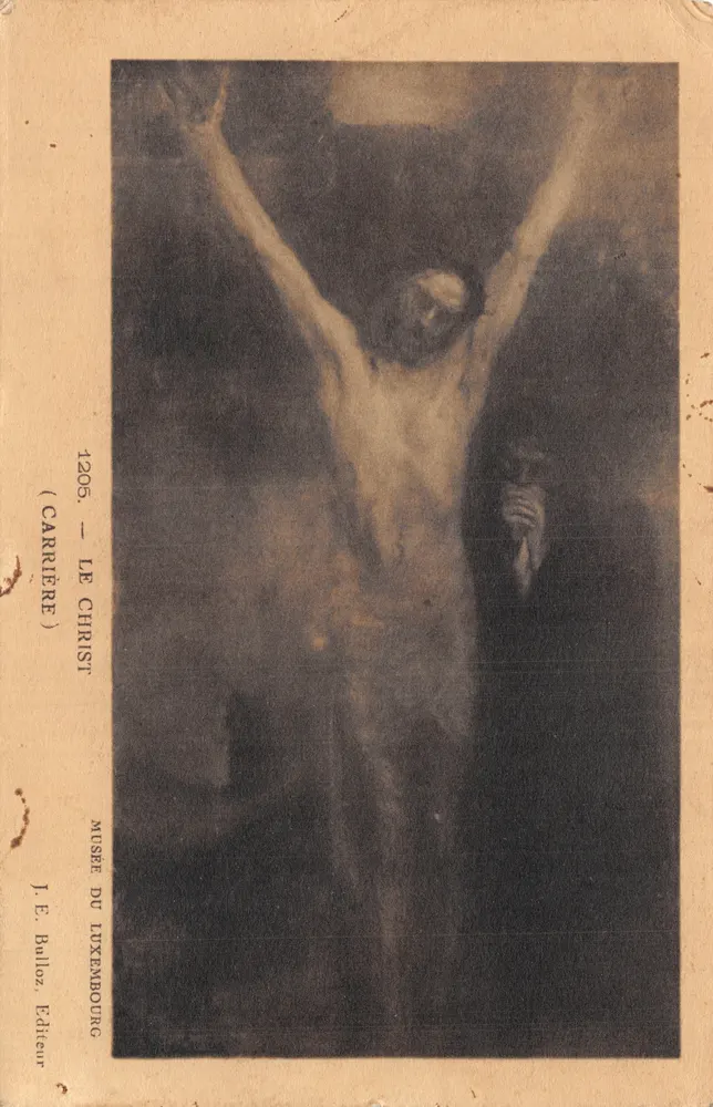 Christus — Gemälde von Carrière — Museum Luxembourg — Verleger J. E. Bulloz - Vorderseite