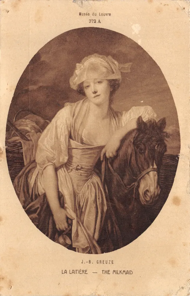 A Leiteira — J.-B. Greuze — Museu do Louvre 372 A - Frente