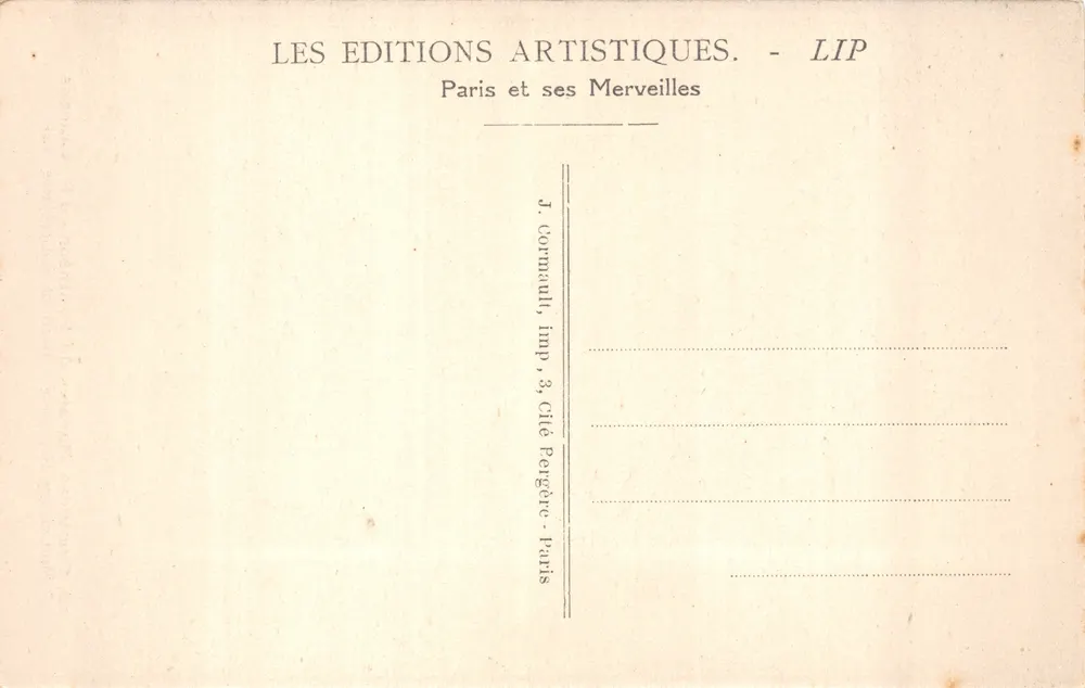 Tod der Heiligen Geneviève — Wandmalereien des Panthéon — J.P. Laurens — LIP - Rückseite