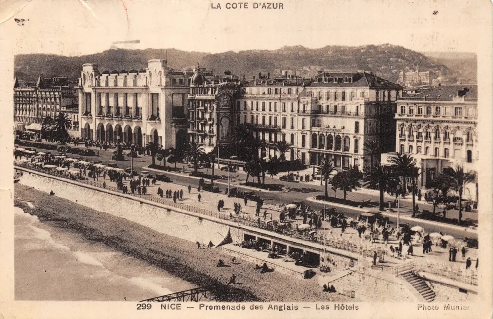 Nice — Promenade des Anglais — Die Hotels — Photo Munier - Vorderseite