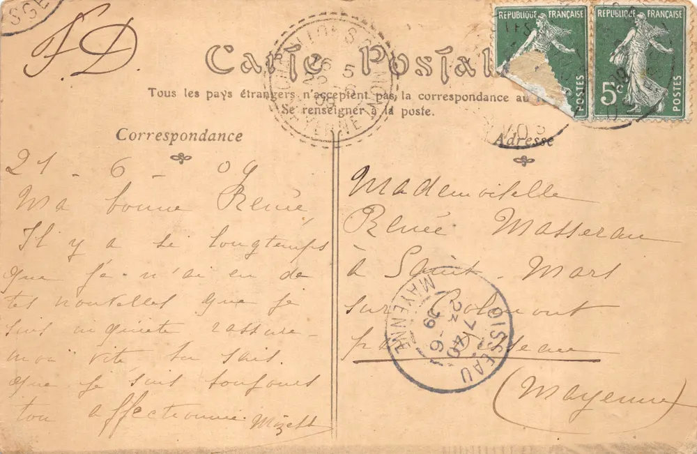 Plombières-les-Bains (Vosges) - La Vierge - éditeur anonyme - Verso