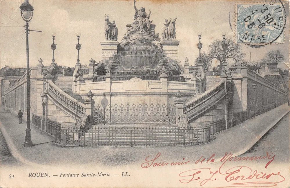 ROUEN — Fontaine Sainte-Marie — LL. n°54 - Frente