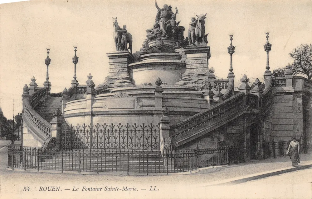 Rouen — Fonte de Santa Maria — LL - Frente