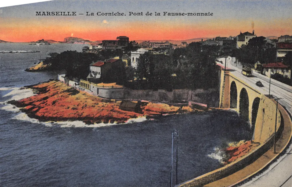 MARSEILLE — Die Promenade. Brücke der Falschen Münze - Vorderseite