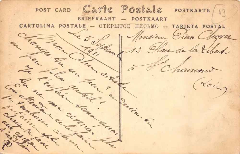 Mosteiro de Saint-Trophime — A Poça — editor ARLES, número 23 - Verso