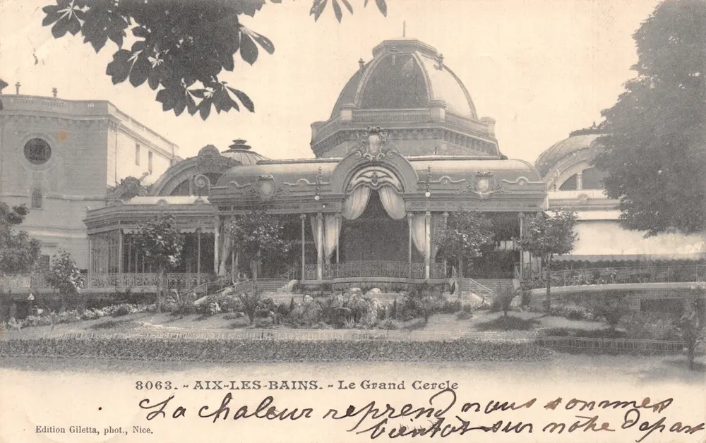 Aix-les-Bains — Der Große Kreis — Edition Giletta, Nice, n° 8063 - Vorderseite