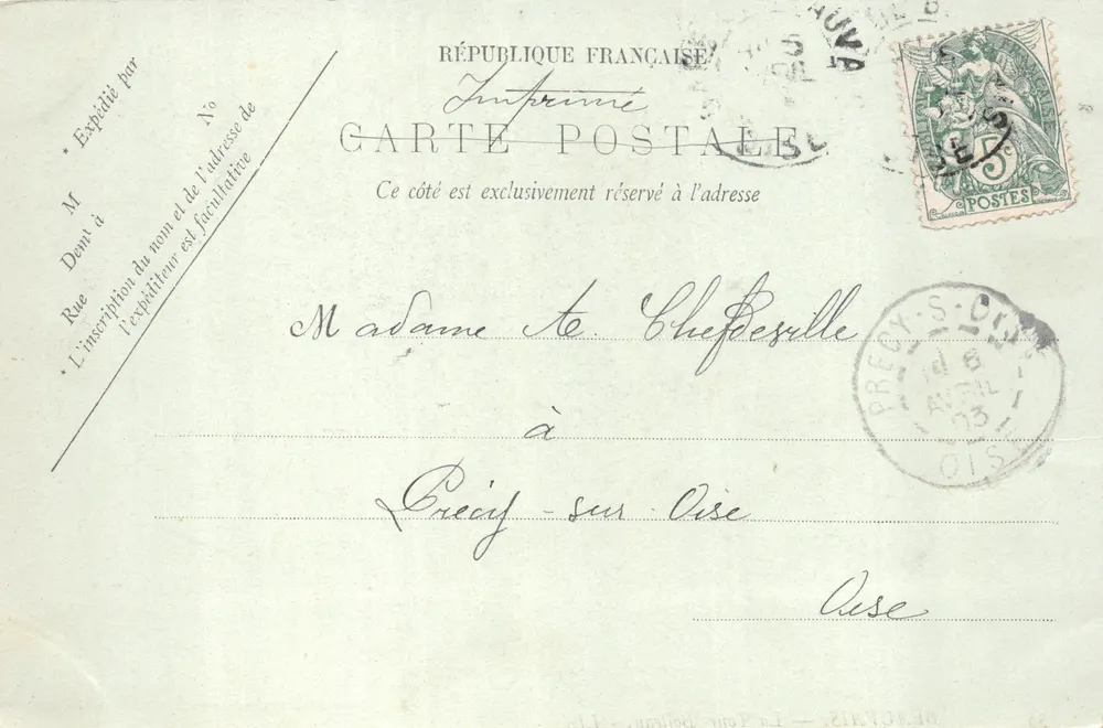 Beauvais — La Tour Boileau — Verlag Chefesulle, n° 55 - Rückseite
