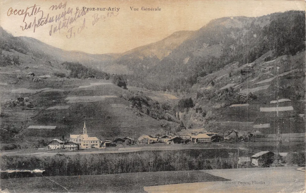 Praz-sur-Arly — Vista geral — Edição Pertex, Fluniet - Frente