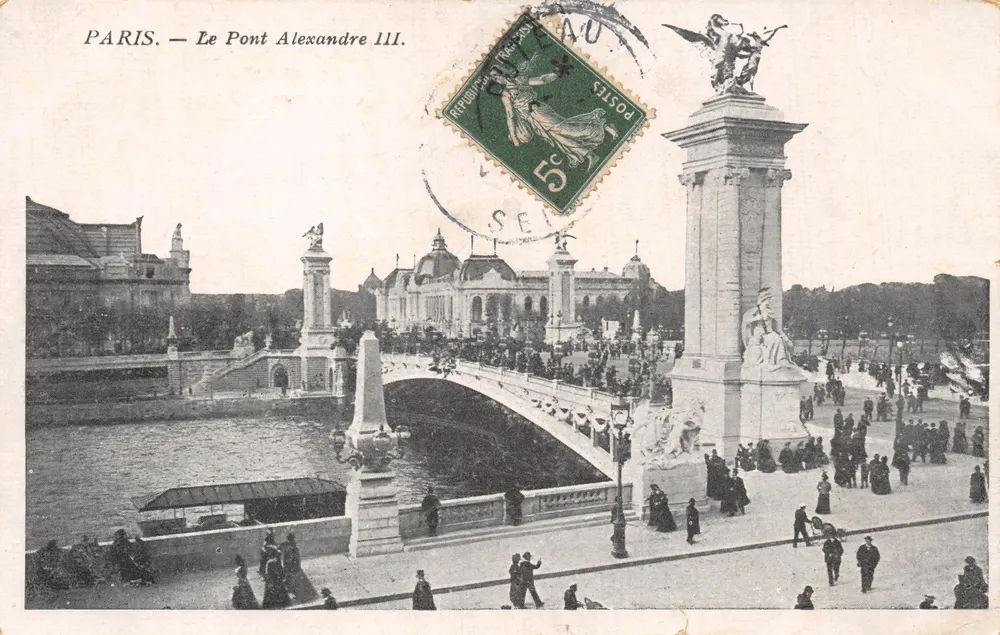 Paris — Der Alexandre III-Brücke — Verlag nicht sichtbar, Seriennummer nicht lesbar - Vorderseite