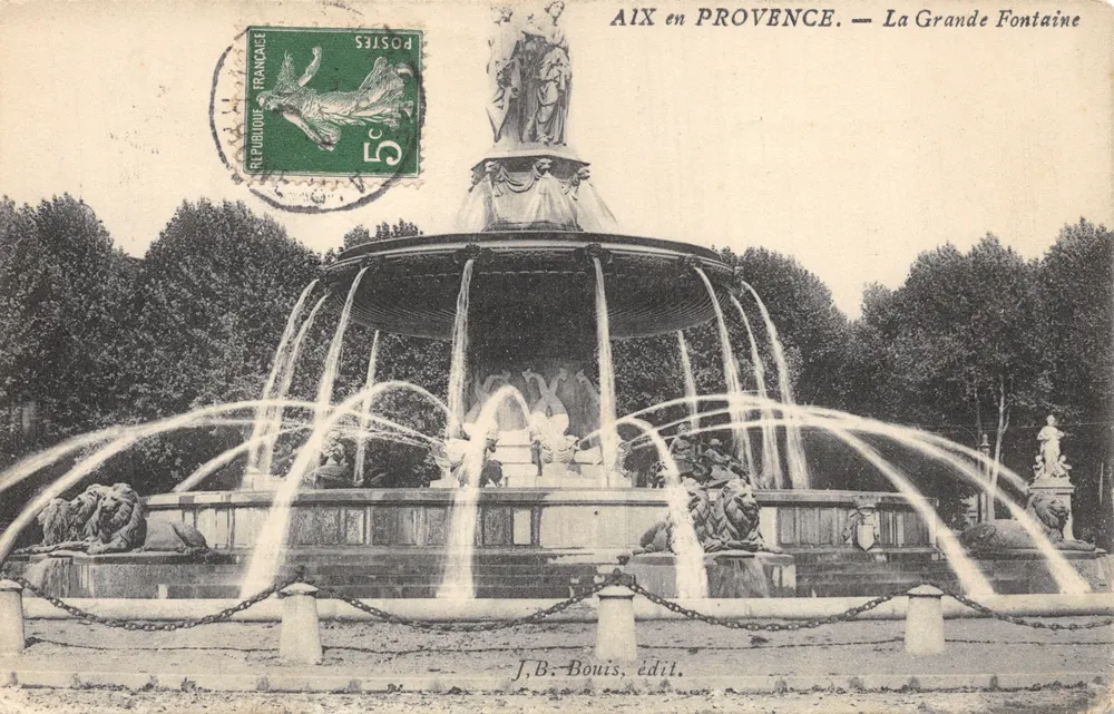 AIX en PROVENCE — Die Große Fontäne — J.B. Bouis, Verlag - Vorderseite
