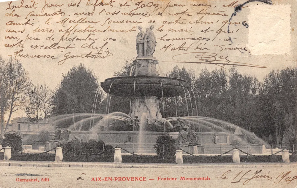 Aix-en-Provence — Fonte Monumental — Germanet, édit - Frente