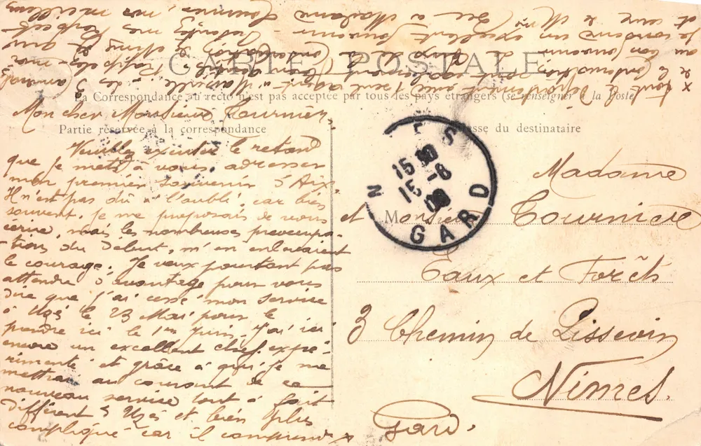 Aix-en-Provence — Fonte Monumental — Germanet, édit - Verso