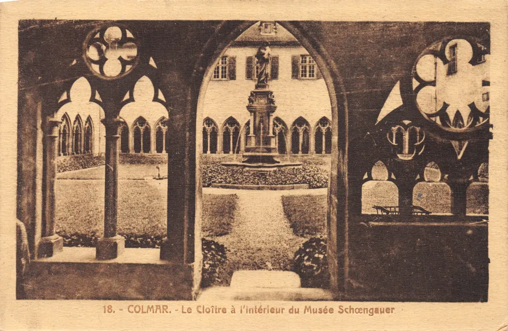 Colmar — Ansicht des Klosters im Schoengauer Museum — Verlag gedruckt auf der Karte, Nr. 18 - Vorderseite