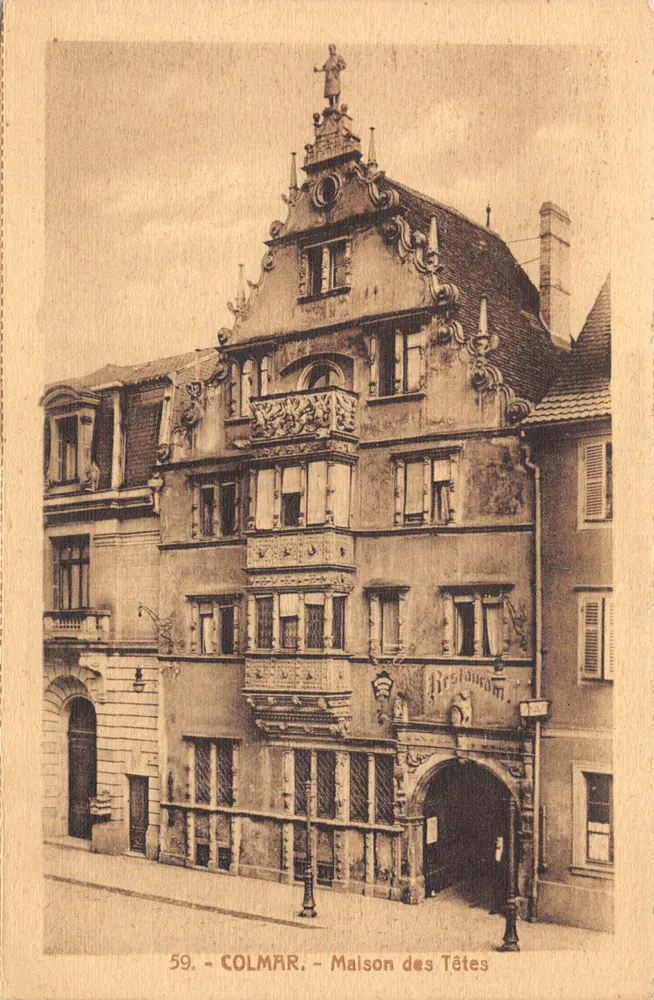 Colmar — Haus der Köpfe — Verleger Drucker nicht sichtbar, Nr. 59 - Vorderseite