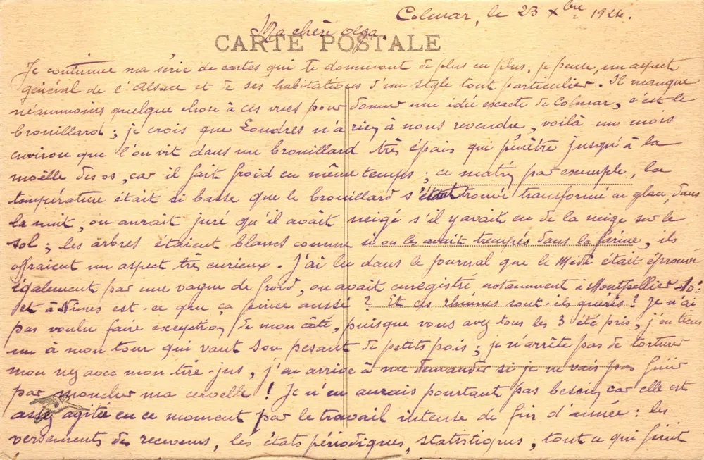 Colmar — Haus der Köpfe — Verleger Drucker nicht sichtbar, Nr. 59 - Rückseite