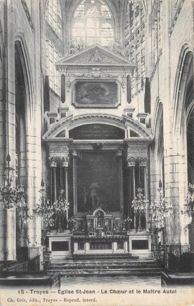 Troyes — Kirche Saint-Jean — Der Chor und der Hauptaltar - Vorderseite