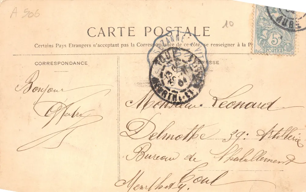 Troyes — A Catedral — editor NANCY, n°6 - Verso