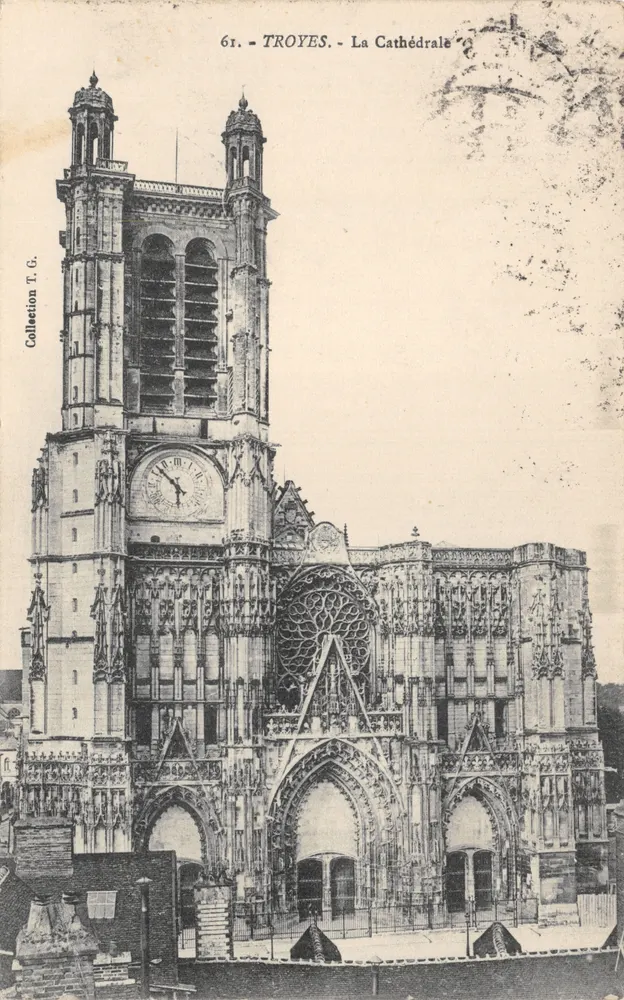 Troyes — A Catedral — Coleção T.G. n.º 61 - Frente