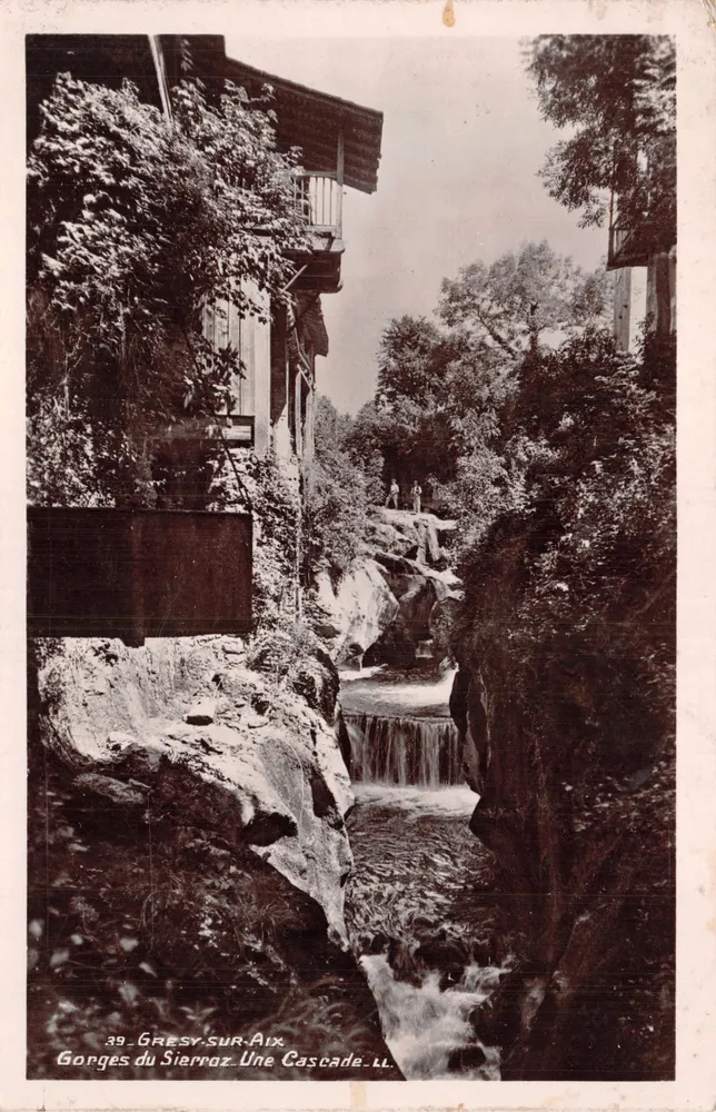 Gorges du Sierraz — Une Cascade — Gresy-sur-Aix, n°39 - 앞면