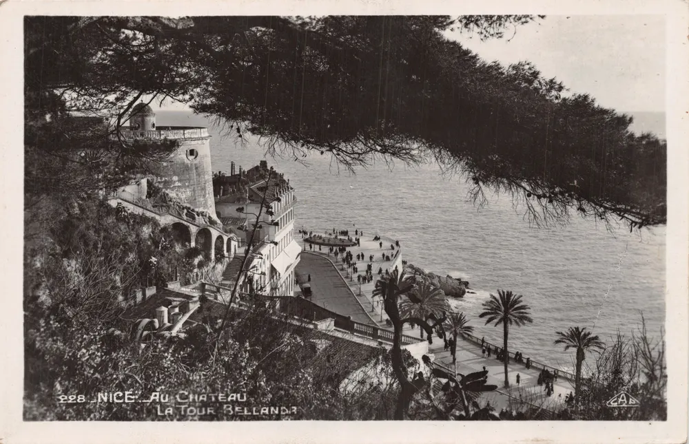 Nizza - Am Schloss, La Tour Belland - Verlag C.A.P. Straßburg, Nr. 228 - Vorderseite