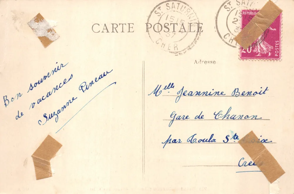 Saint-Saturnin (Cher) — Avenue des Villas — Verlag MFA, Nr. 978 - Rückseite