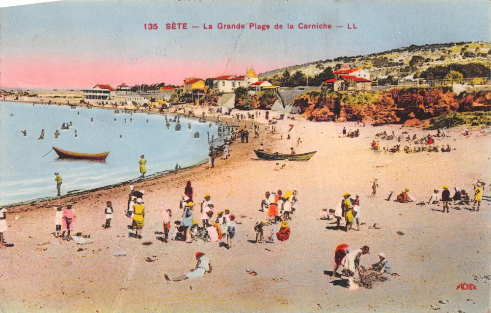 Sète — La Grande Plage de la Corniche — LL - आगे