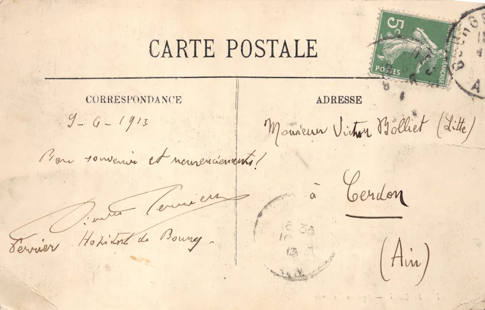 Bourg — Square Lalande — LL, editor LL, n.º 27 - Verso