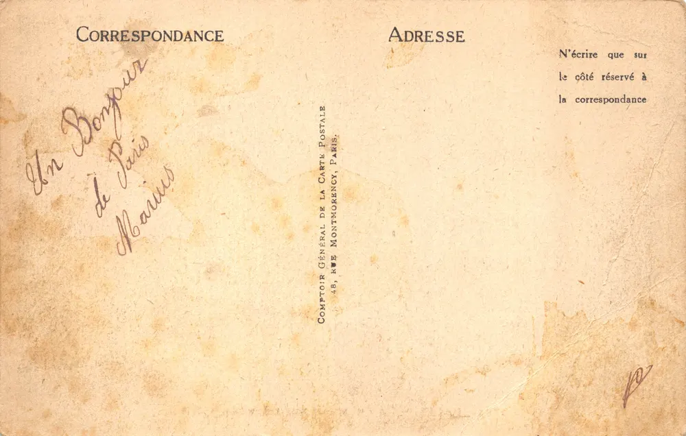 Paris — Das Chamber der Abgeordneten — Verlag ND, Nr. 3704 - Rückseite