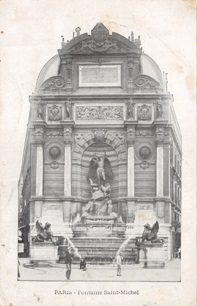Paris - Fontaine Saint-Michel — Verleger nicht sichtbar, Seriennummer nicht lesbar - Vorderseite