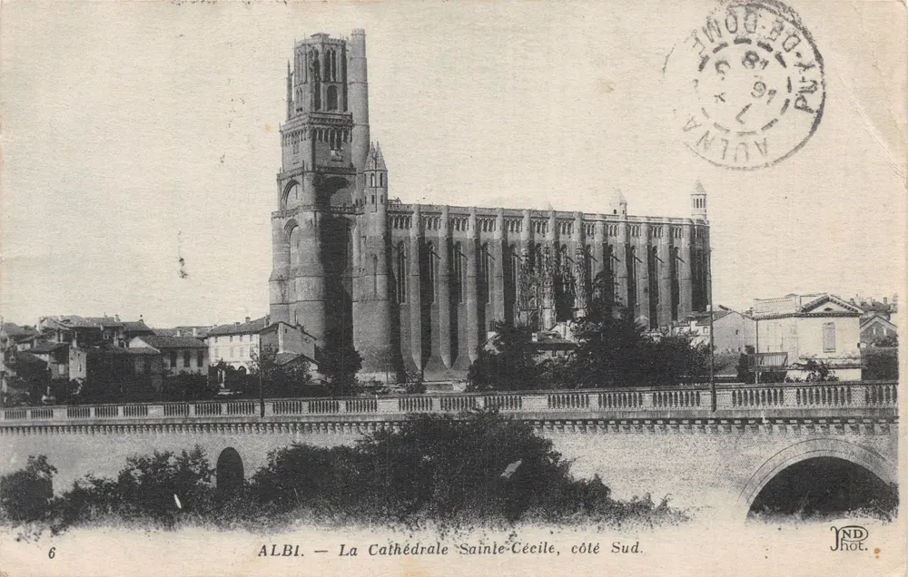 Albi — Die Kathedrale Sainte-Cécile, Südseite — IMP. PHOT. DE BRFFEUIL — n°6 - Vorderseite