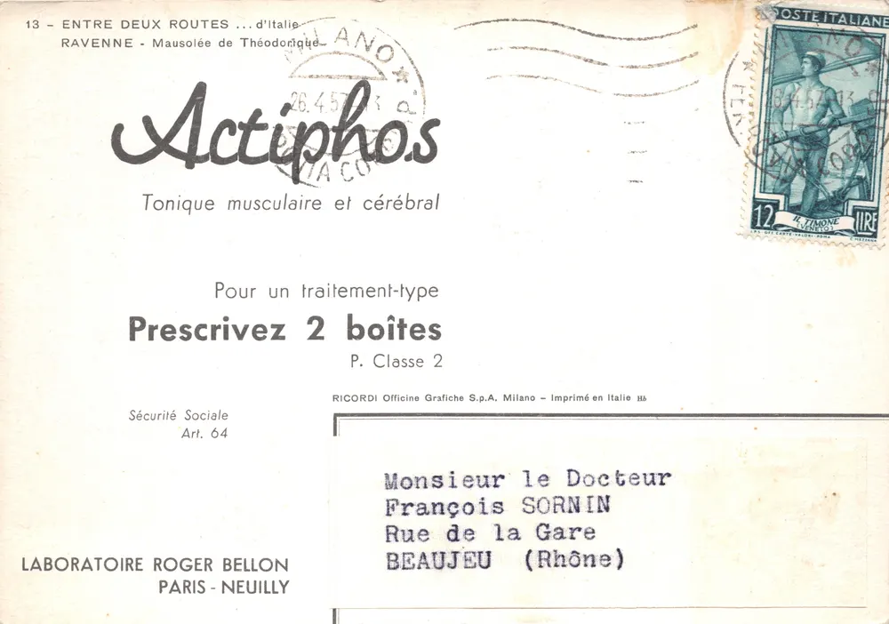 Mausolée de Théodoric à Ravenne — éditeur Actiphos - पीछे