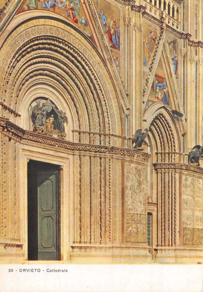 Orvieto — Fassade der Kathedrale — Verlag Ricordi S.p.A. n°35 - Vorderseite