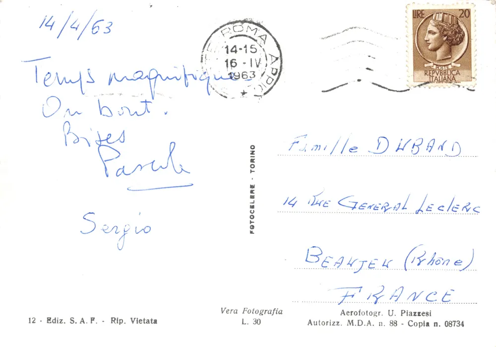 Rom - Denkmal für Vittorio Emanuele II - Via dei Fori Imperiali und Kolosseum - Rückseite